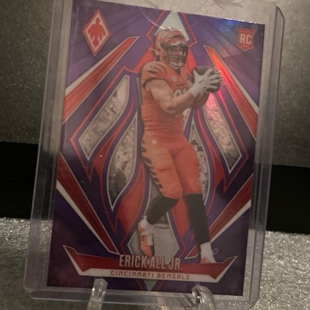 Erick All Jr. Cincinnati Bengals Purple Parallel Rookie Card SP